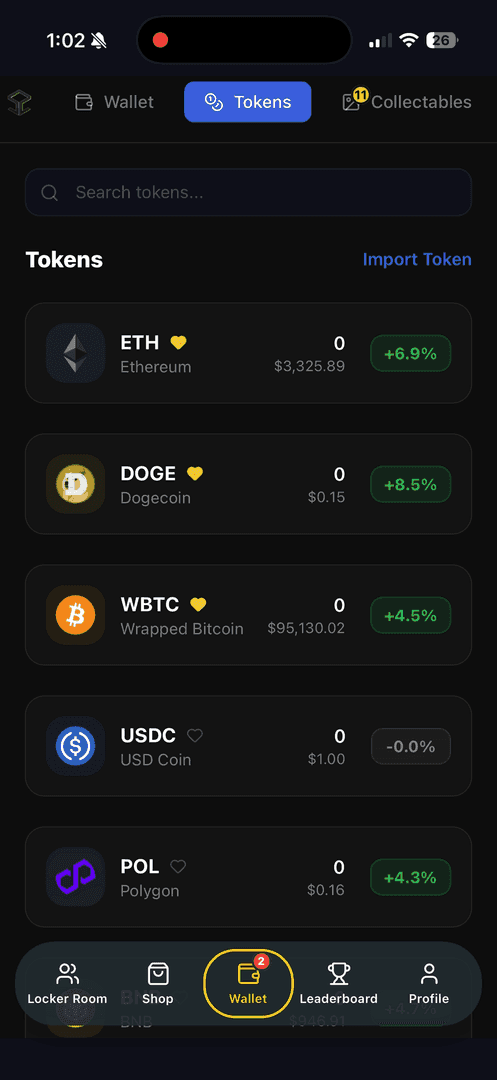 Web3 Wallet — screen 2